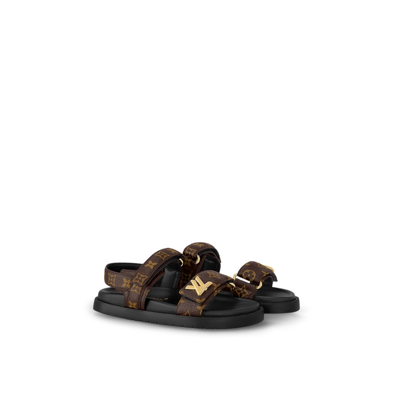 LV Sunset Flat Comfort Sandal - Image 1